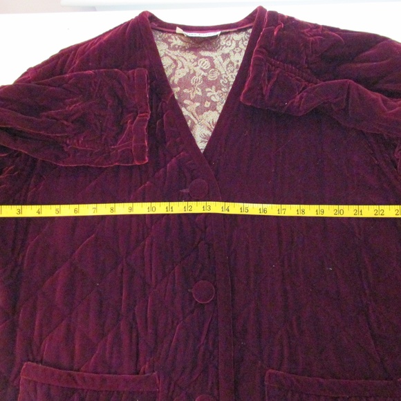 Anne Klein II Burgundy Quilted Jacket - Picture 8 of 9